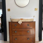 Corn Husk Baby Nappy Changing Basket by The Little Rattan Company