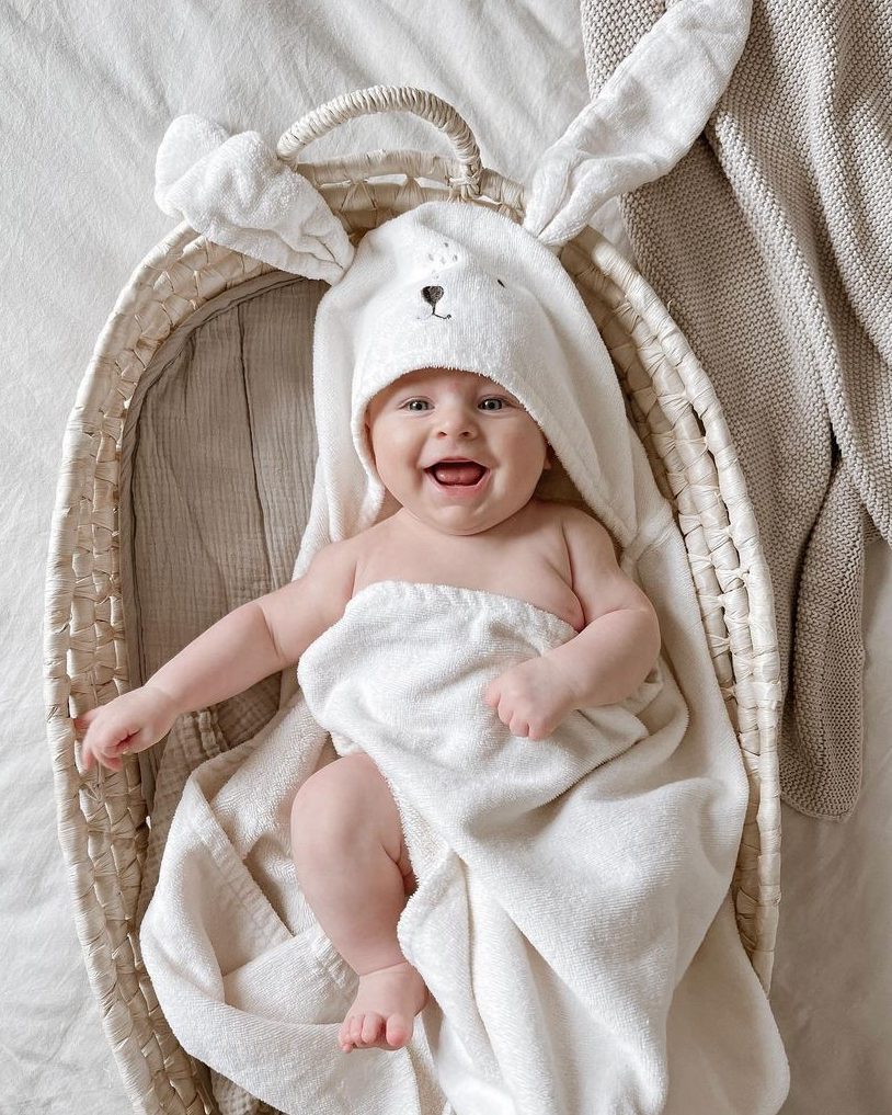 Soft Cotton Muslin Topped Waterproof Baby Nappy Changing Pad in Grey Mist