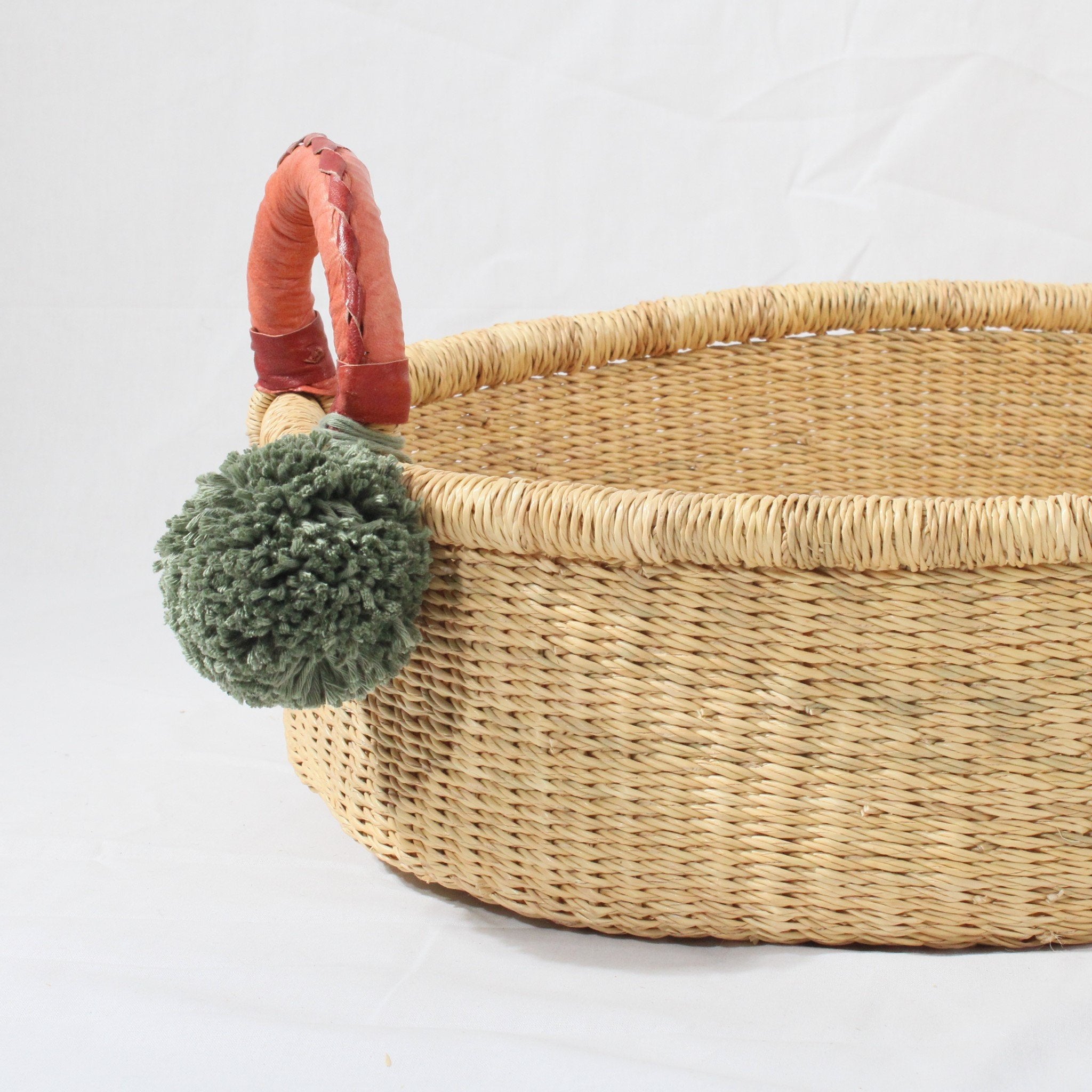 Ajani handwoven african baby changing basket