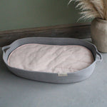 Grey Soft Cotton Rope Baby Changing Basket nappy changing basket
