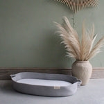 Grey Soft Cotton Rope Baby Changing Basket nappy changing basket