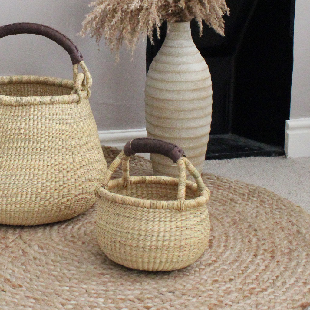 mini handwoven round bloga basket kids baskets