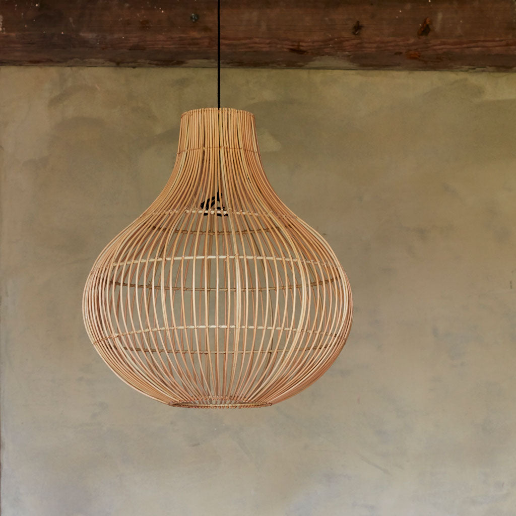 Rattan Tulip Lampshade - The Rattan Company