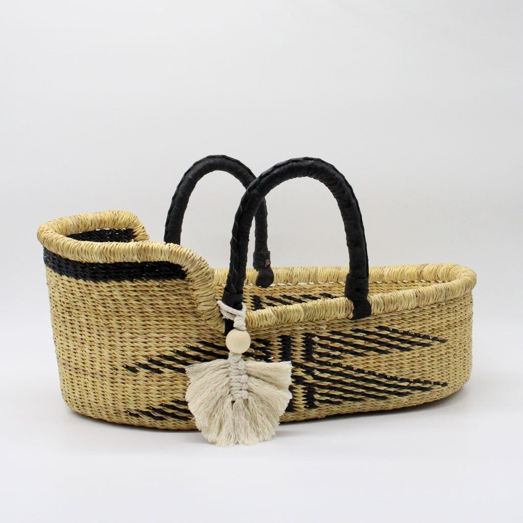 Mini me malaika woven dolls moses basket dolls bed by the little rattan company