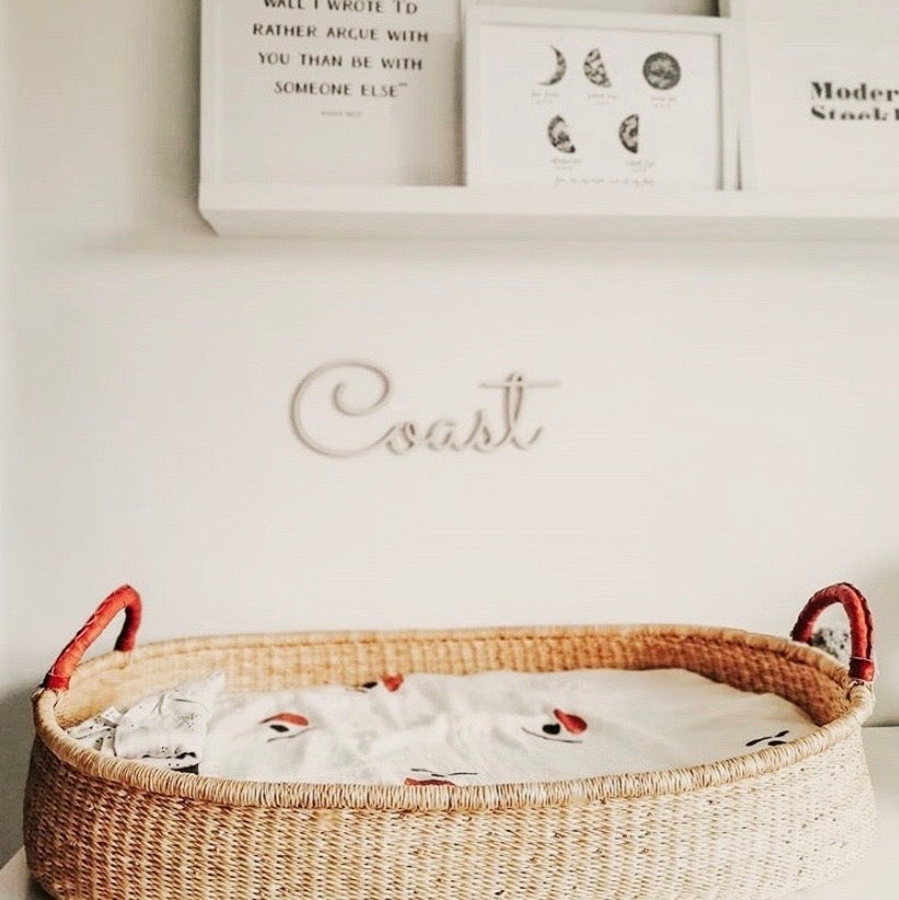 Ajani handwoven african baby changing basket