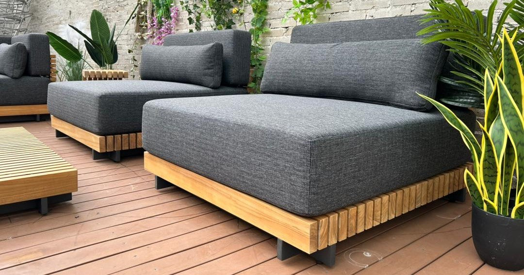 Grade A Teak Outdoor Patio Sofa's - The Rattan Company