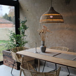 Aspen Natural Rattan Pendant Lampshade, light fittings by The Rattan Company