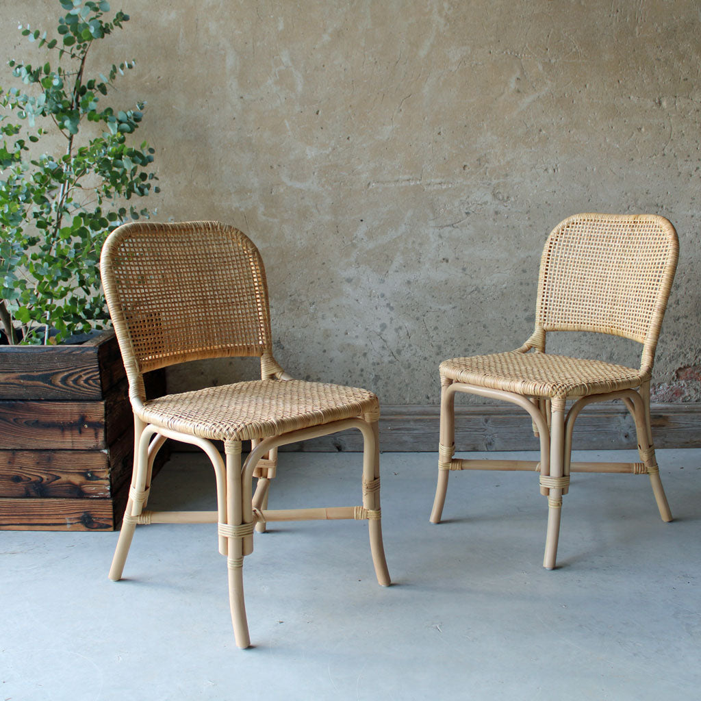 Danica natural rattan dining chair dining chairs by the rattan company