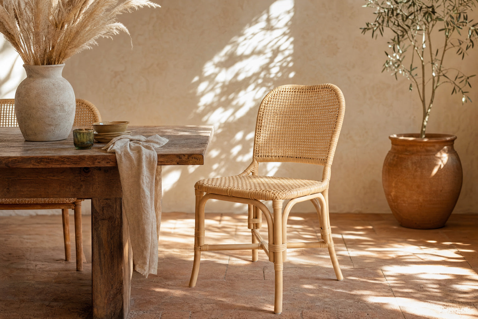 Danica Natural Rattan Dining Chair