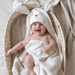 Soft Cotton Muslin Topped Waterproof Baby Nappy Changing Pad in Grey Mist