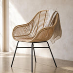 Java Natural Rattan Dining Chair