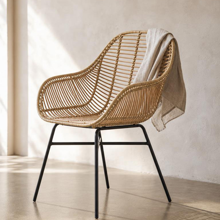 Java Natural Rattan Dining Chair