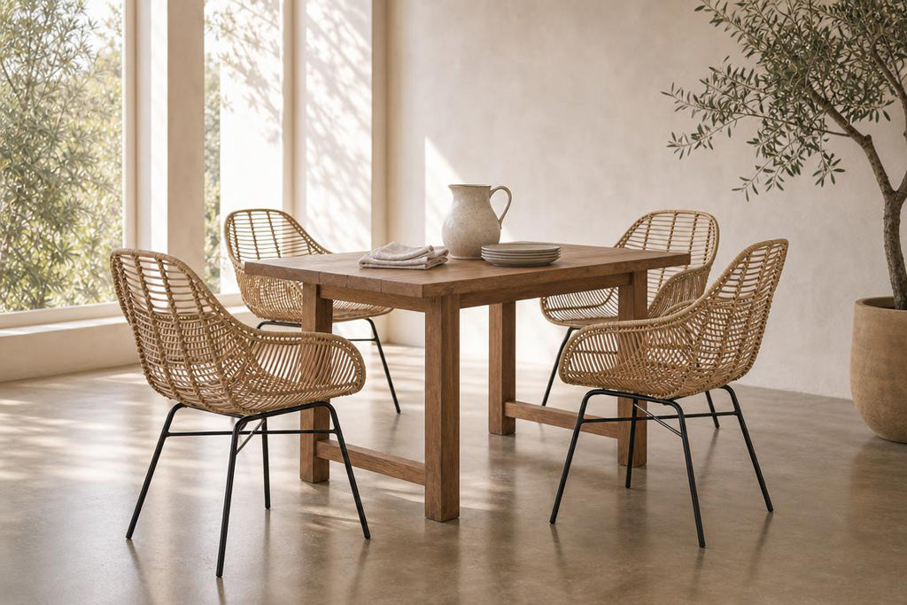 Java Natural Rattan Dining Chair