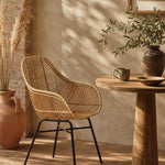 Java Natural Rattan Dining Chair