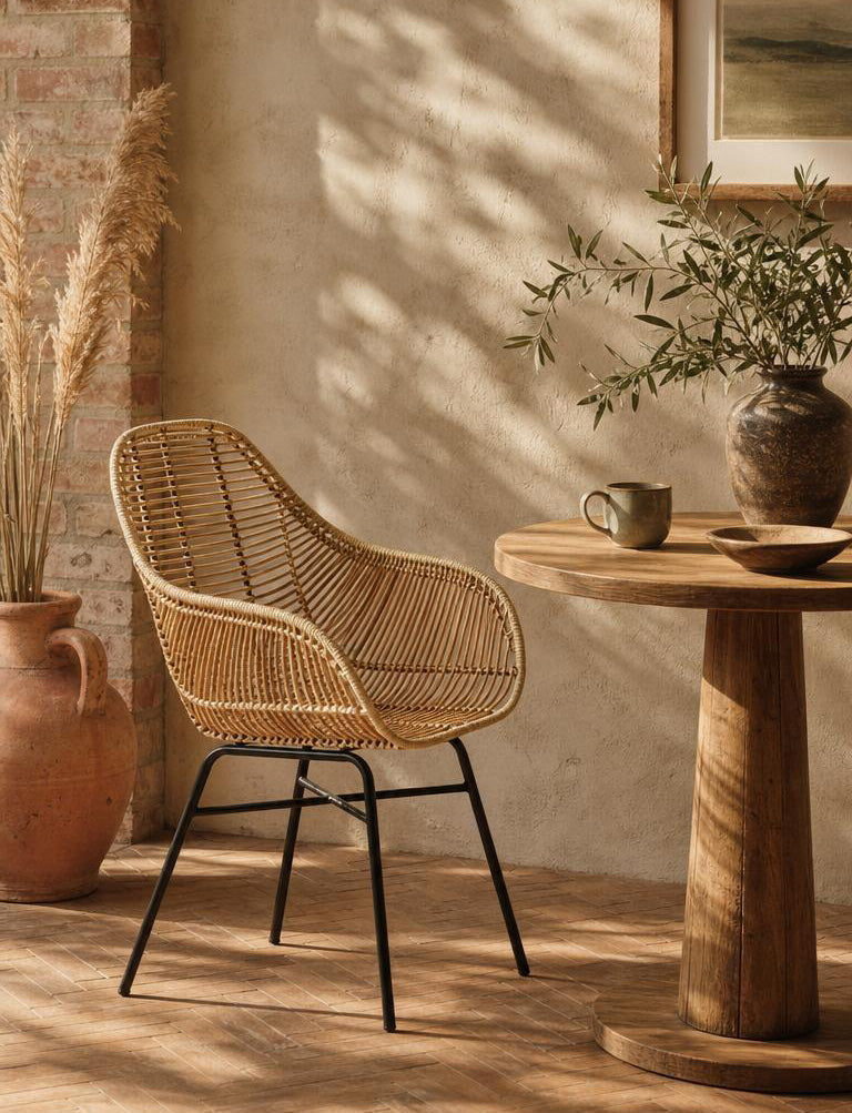 Java Natural Rattan Dining Chair