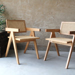 Lali Pierre Jeanerret Dining Chairs Natural Set of two