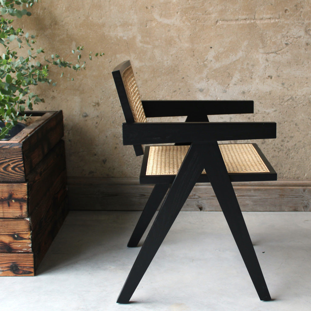 Lali Pierre Jeanneret Style Dining Armchair – The Rattan Company