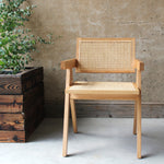 Lali Pierre Jeanerret Dining Chair Natural Rear View