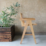 Lali Pierre Jeanneret Style High Kitchen Counter Stool by The Rattan Company