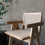 Lali Pierre Jeanneret Style High Kitchen Counter Stool by The Rattan Company