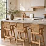 Lali Pierre Jeanneret Style High Kitchen Counter Stool by The Rattan Company
