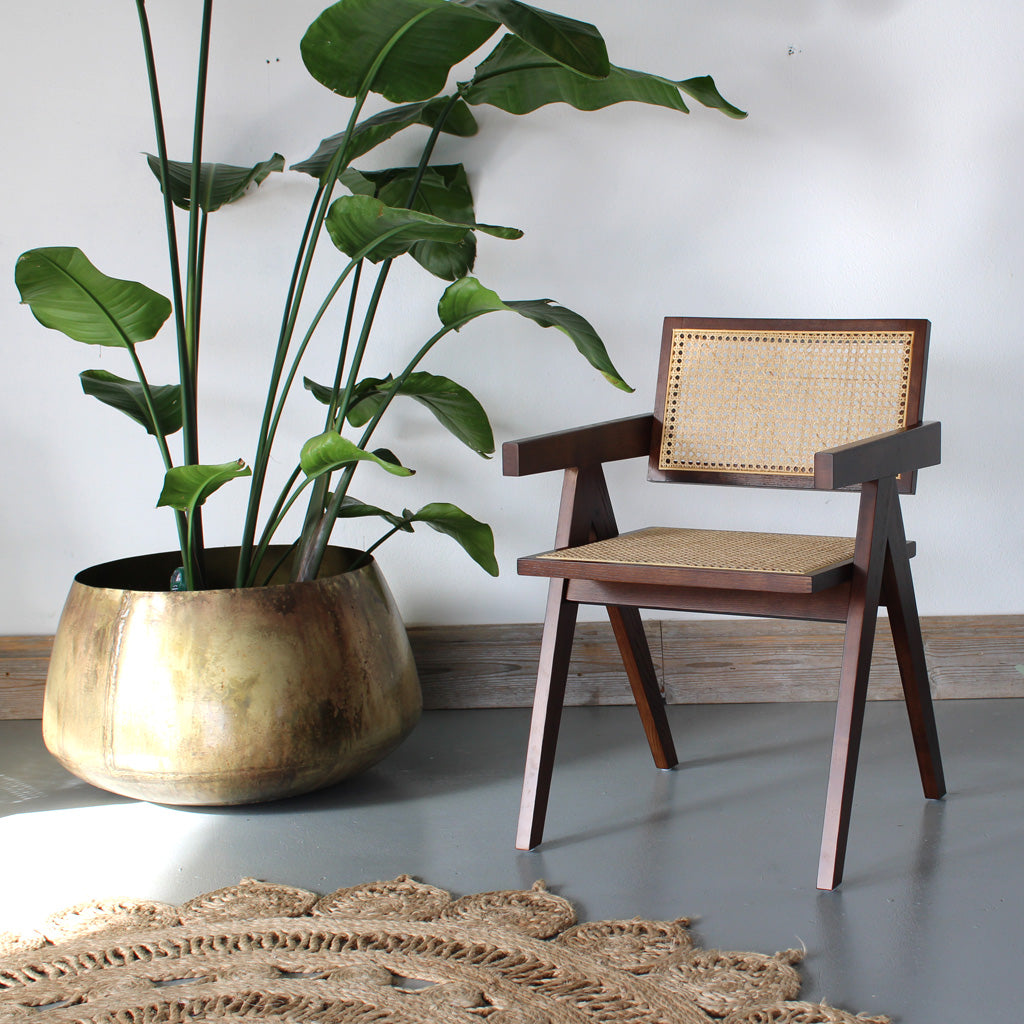 Lali Pierre Jeanneret Style Dining Armchair – The Rattan Company