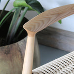 Maya Hans Wegner Style Dining Chair with Curved Backrest Stunning Detail