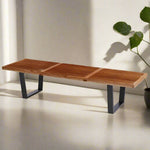 America Ash Slatted Bench George Nelson Style