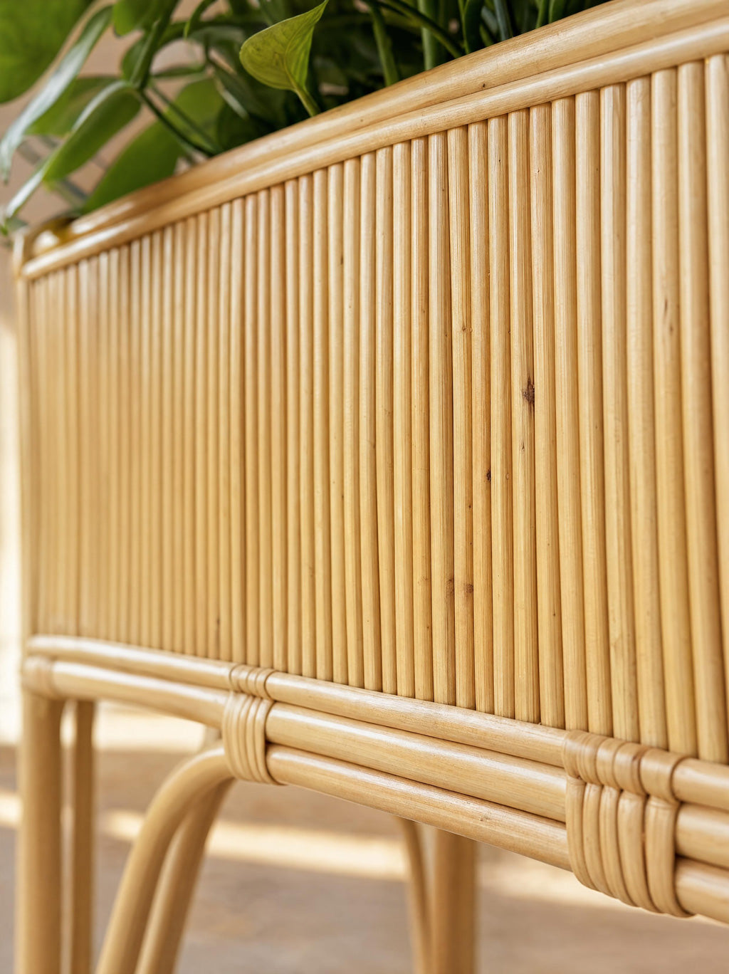Sulawesi natural rattan planter