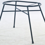 Saba natural rattan and iron baby crib black frame