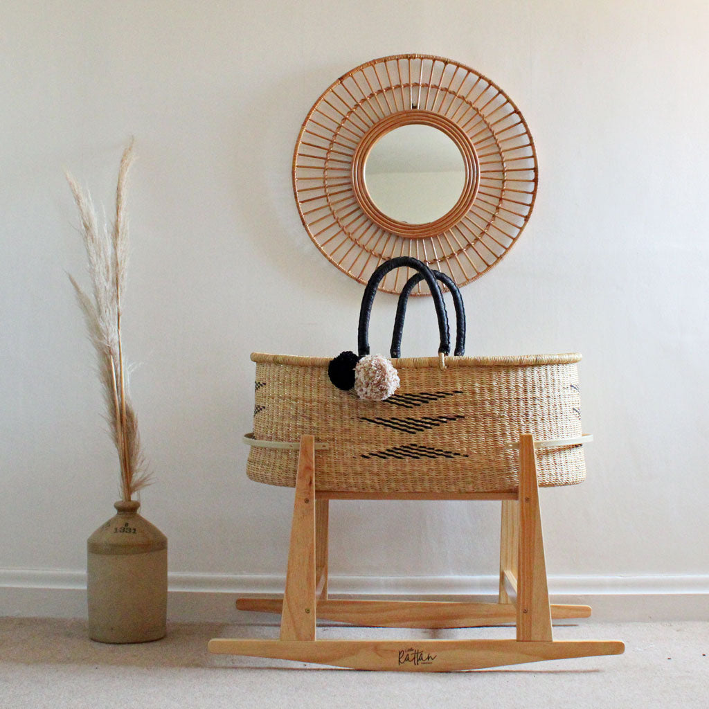 Afican handwoven basket stand
