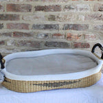 Soft Cotton, washable baby changing basket liner insert