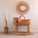 african handwoven pine wood stand