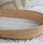 Fern Rattan handmade baby changing basket by The Rattan Company