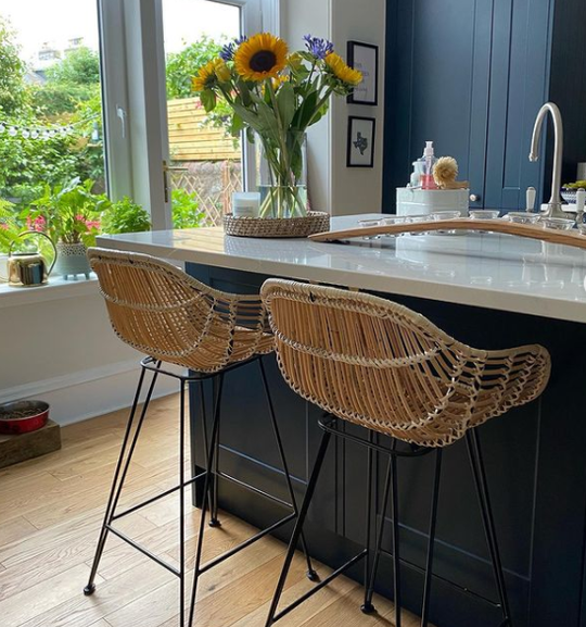 Java Natural Rattan Cane Bar Stool Counter Stool – The Rattan Company