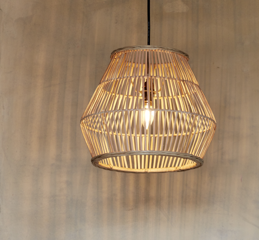 Lulu Natural Rattan Lampshade - The Rattan Company