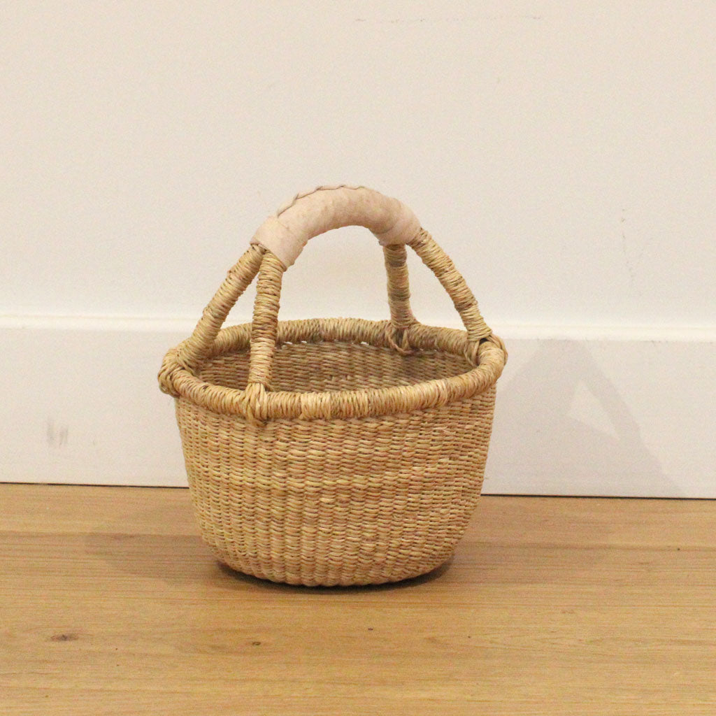 mini handwoven round bloga basket kids baskets