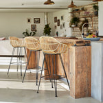 Natural Rattan Java Bar Stools - The Rattan Company