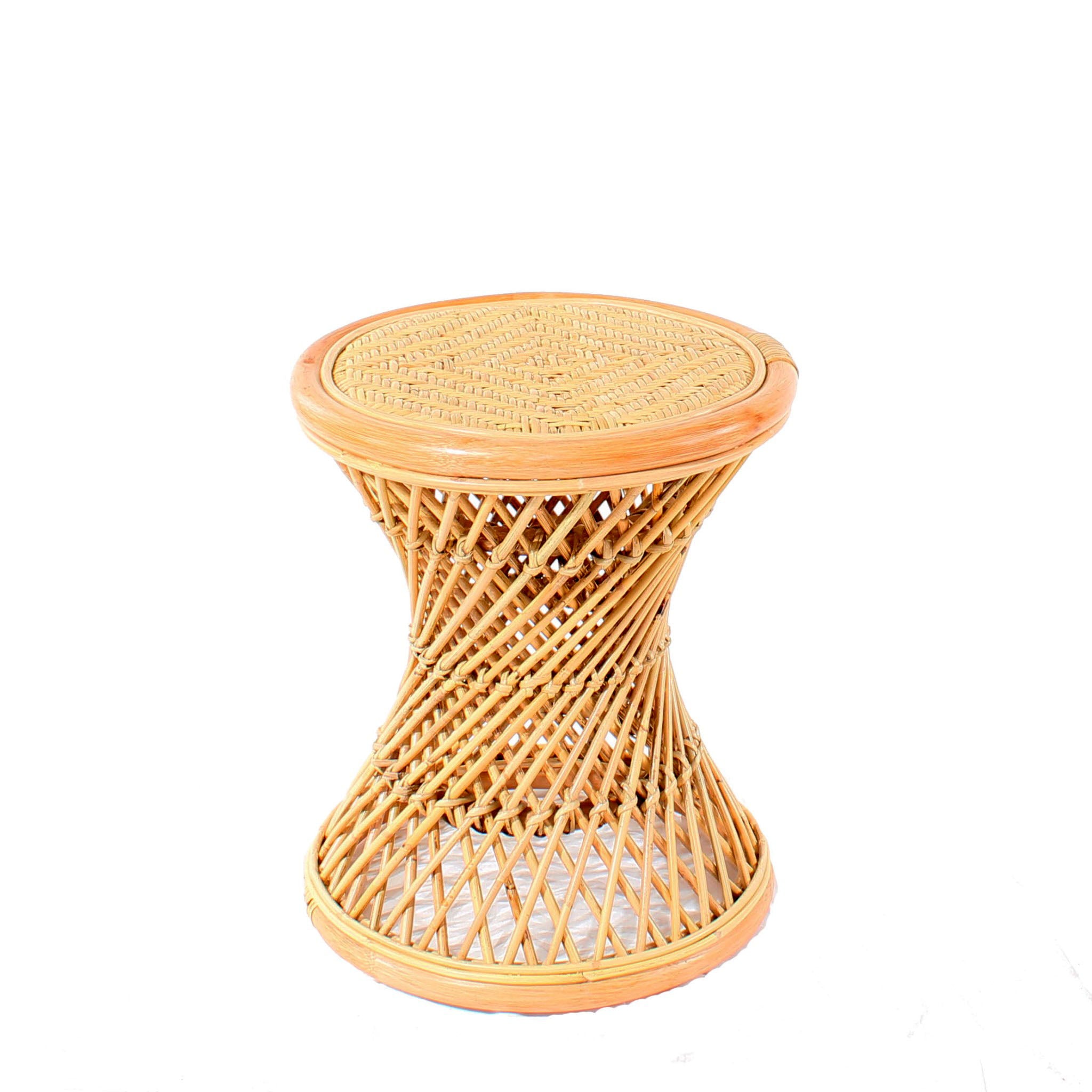 Bamboo shop cane stool