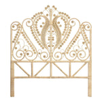 Rattan Peacock Double Headboard Natural - The Rattan Company