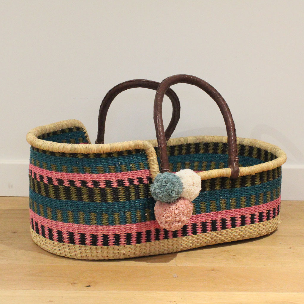 Sisi Moses Basket, African Handwoven Moses Baskets by Tobs and Ror