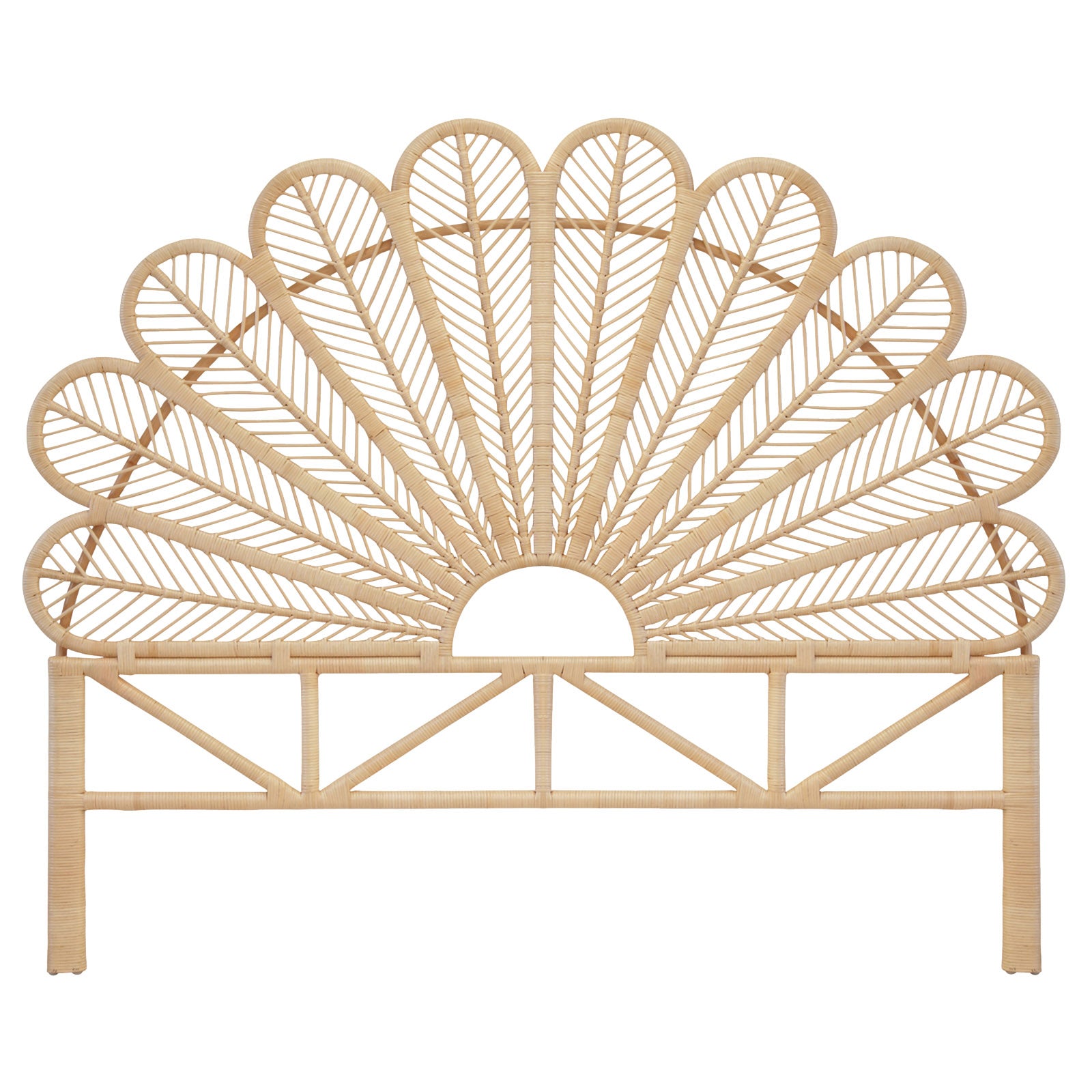 Daisy Natural Rattan Super King Bed Headboard The Rattan Company