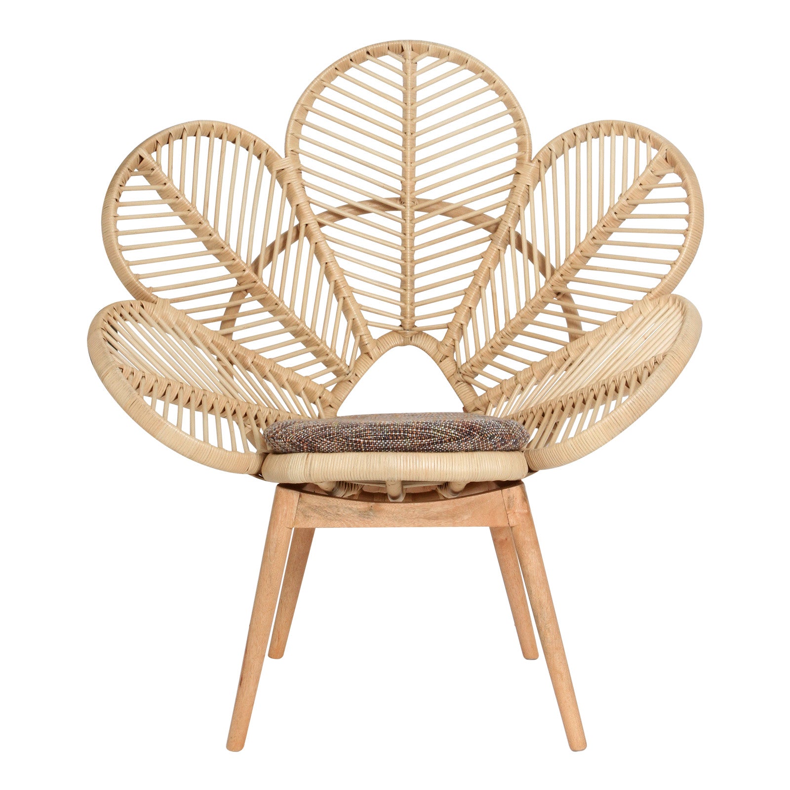 Natural Rattan Petal Chair - The Rattan Company