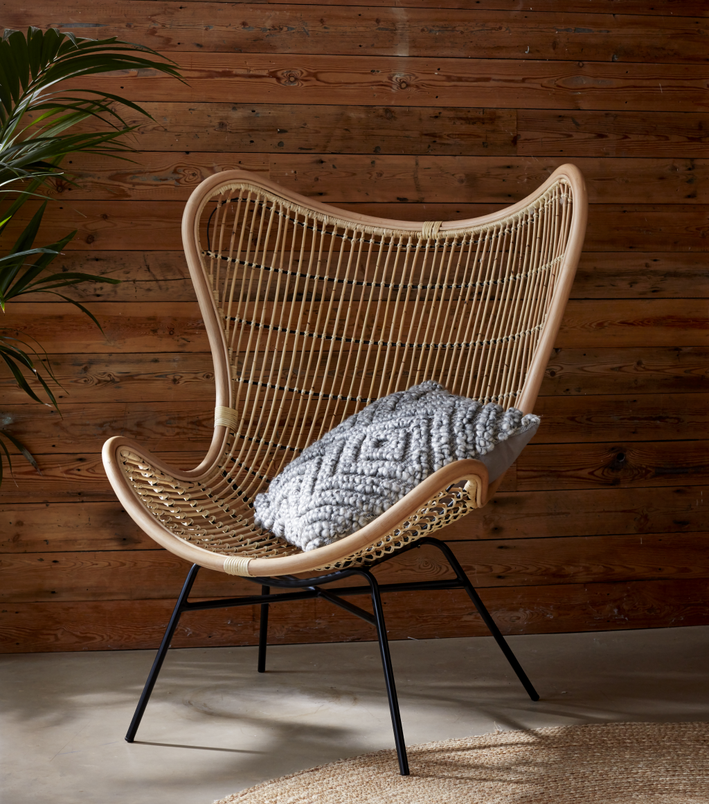 Tobias Lounge Chair Natural Rattan - The Rattan Company