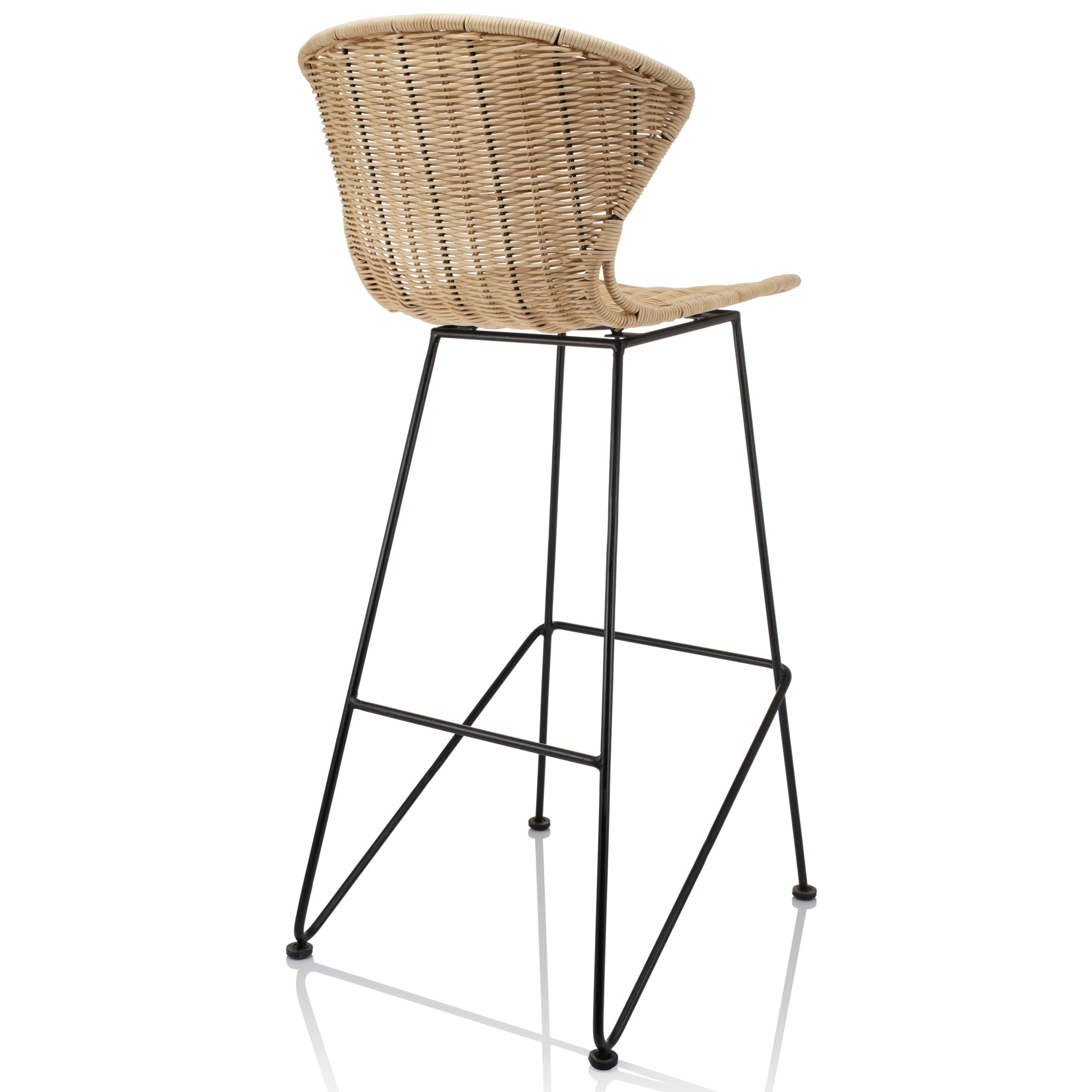 Natural Rattan Komodo Bar Stools - The Rattan Company