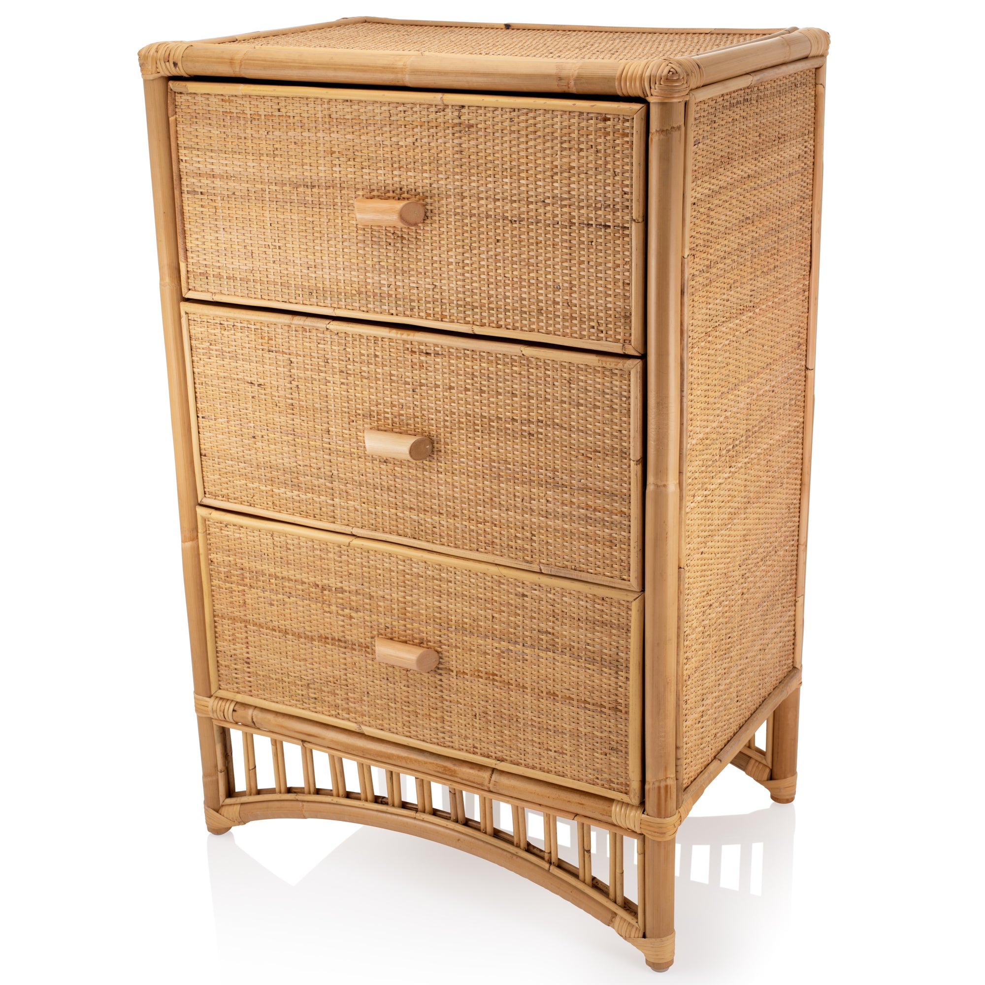 Iris Natural Rattan Chest of 3 drawers - The Rattan Company