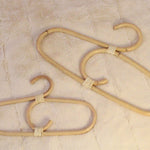 Kids rattan coat hangers, natural rattan childrens clothes hanger by the rattan comapany