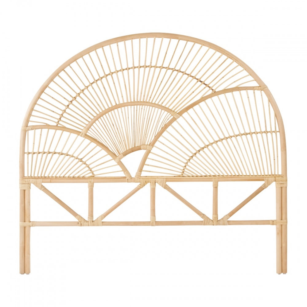 Twilight natural rattan double headboard, rattan bedheads by the rattan company
